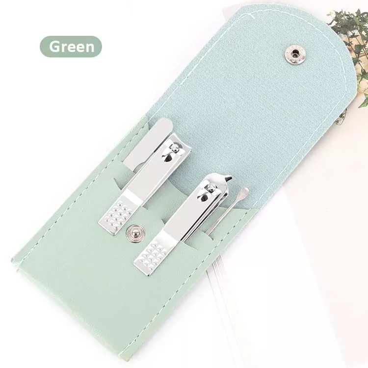 กระเป๋าหนัง PU 4PCS Nail Clipper